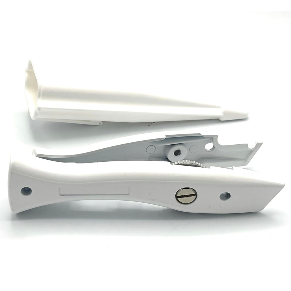 CCA White Carpet Cutter Tool with White Holder for Pro and DIY Installers