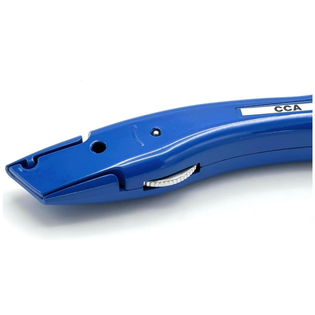 CCA Blue Carpet Cutter Tool with Blue Holder for Pro and DIY Installers