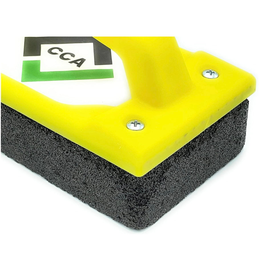 CCA Carborundum Stone 24 Grit Rub Brick with Yellow Handle