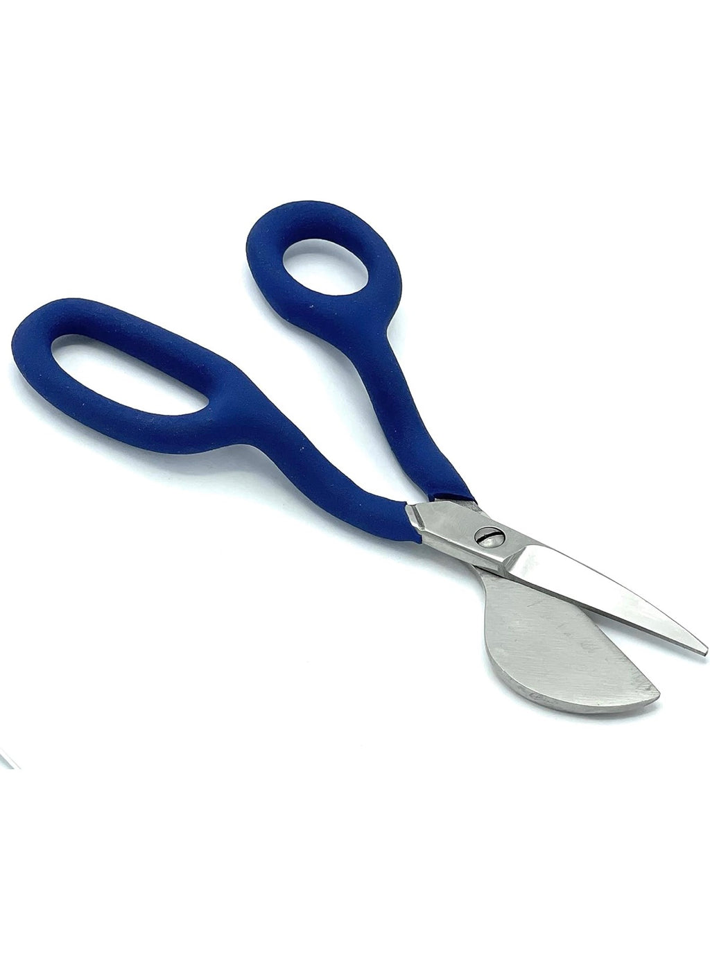 CCA Napping Duckbill 7 inch Carpet Pile Trimming Scissors Right Handed with Blue Rubber Moulded Handles