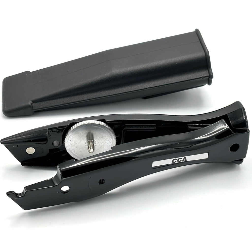 CCA Black Carpet Cutter Tool with Black Holder for Pro and DIY Installers