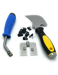 CCA Vinyl Floor P U Grooving and Welding Tool kit, Complete with Stainless Steel Guide Sledge for Seaming Linoleum