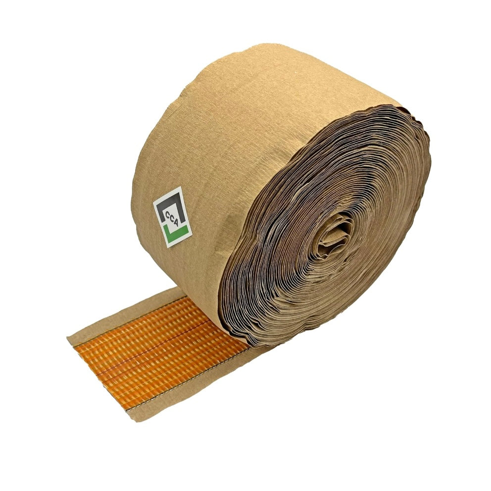 CCA Carpet Heat Seam Joining Tape 20m x 100mm Hot Adhesive Red Stitch