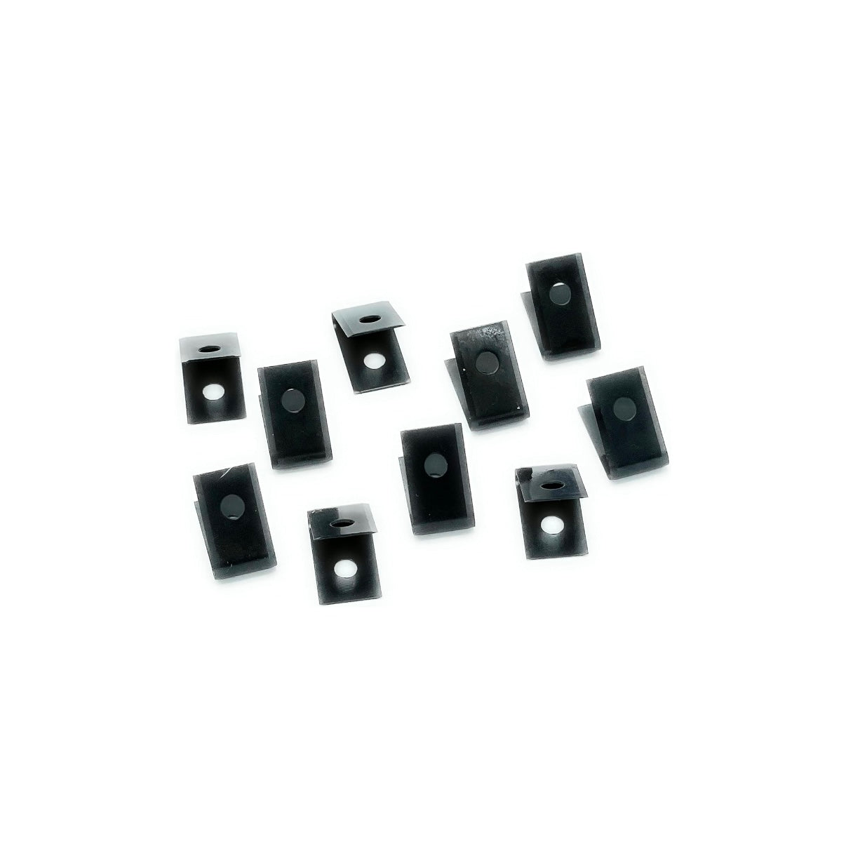 CCA Vinyl Sheet Welding Grooving U/V Blades x10 Matt Black Double Sided