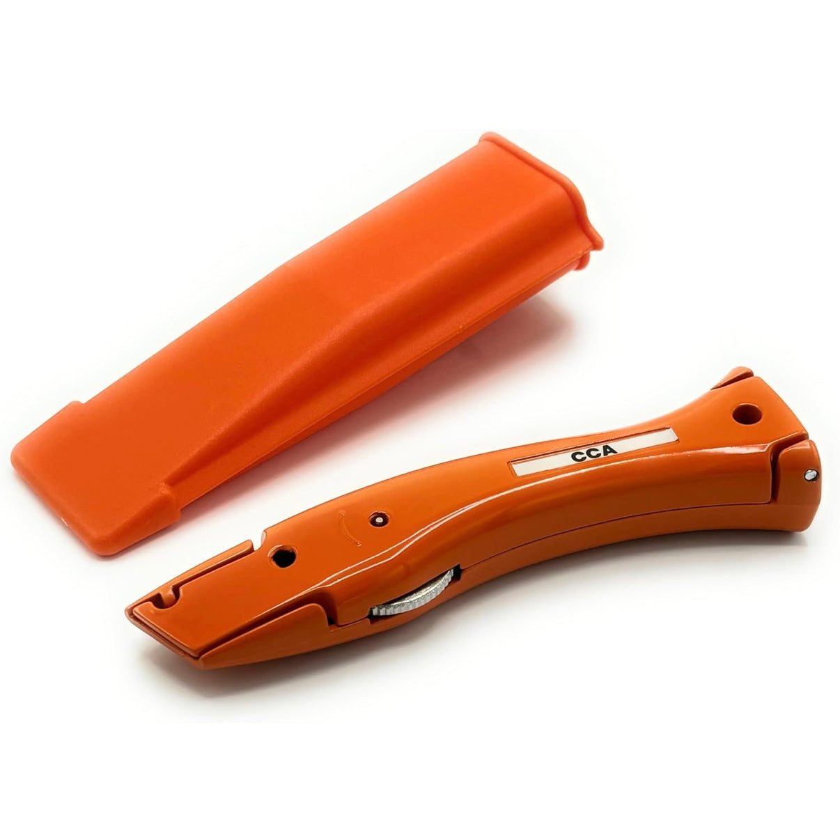 CCA Orange Carpet Cutter Tool with Orange Holder for The Professional and DIY Installer