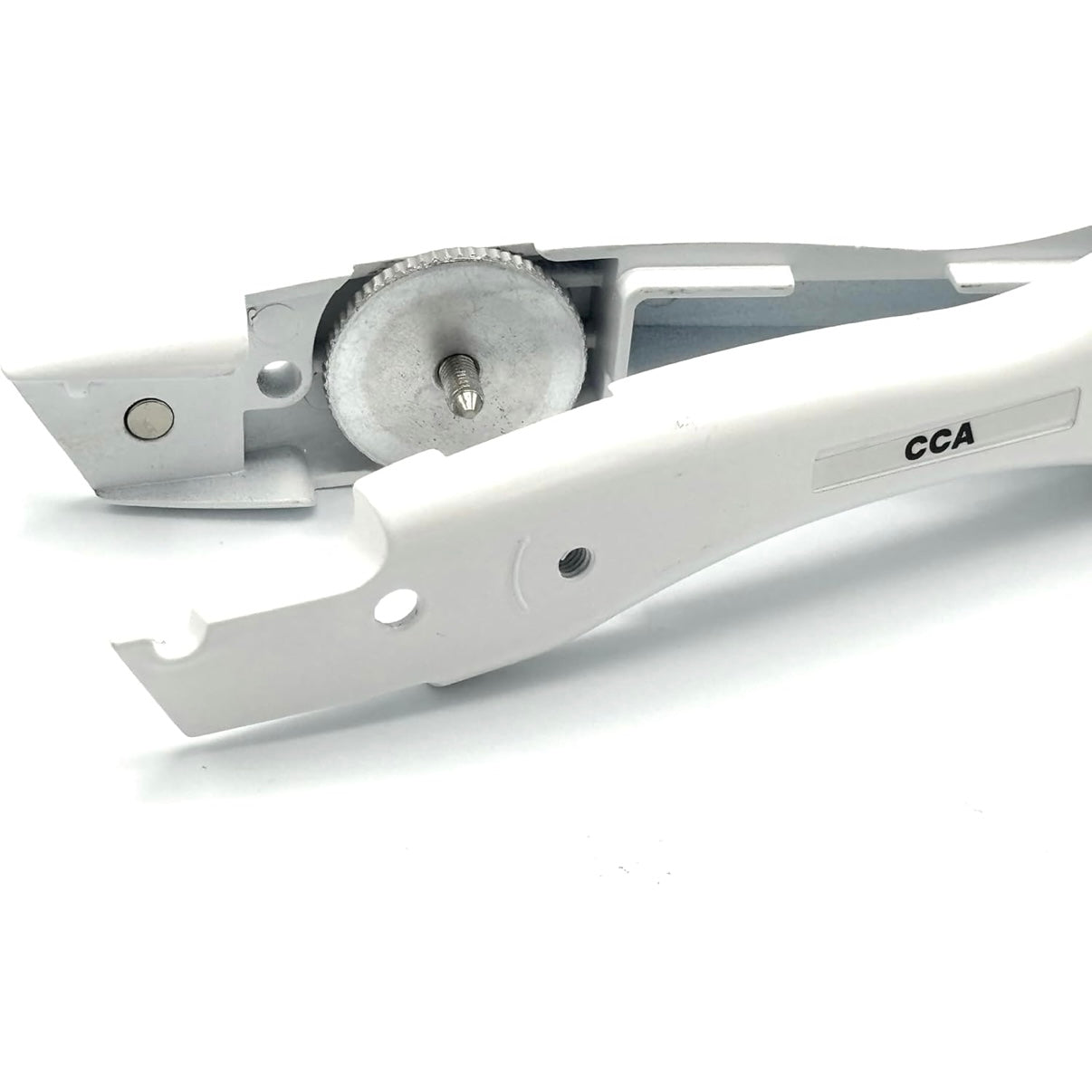 CCA White Carpet Cutter Tool with White Holder for Pro and DIY Installers