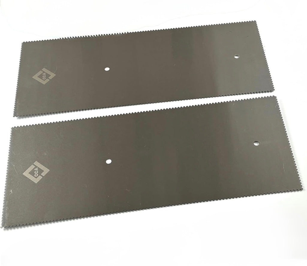 CCA Floor Trowel Pack of 2 x Adhesive Spreaders V Notch A2 Size for LVT Amtico Karndean Flooring & Pressure Sensitive