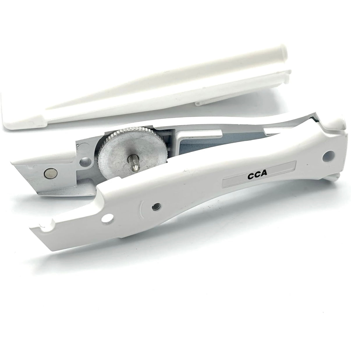 CCA White Carpet Cutter Tool with White Holder for Pro and DIY Installers