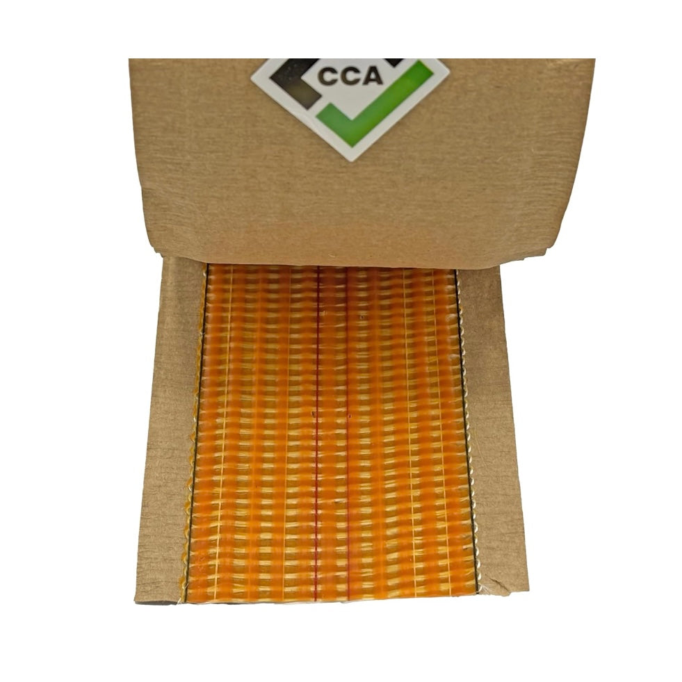 CCA Carpet Heat Seam Joining Tape 20m x 100mm Hot Adhesive Red Stitch