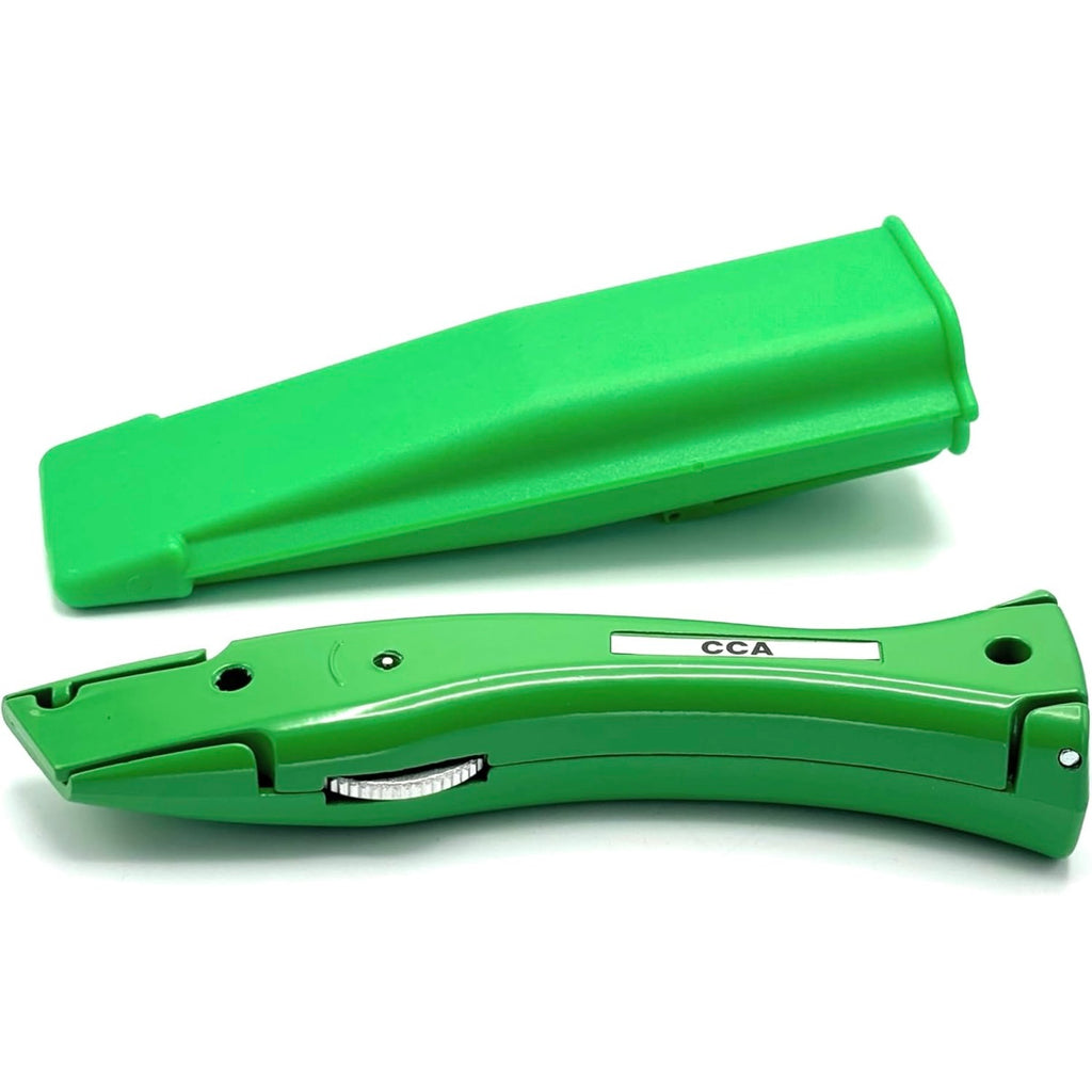 CCA Green Carpet Cutter Tool with Green Holder for The Professional and DIY Installer