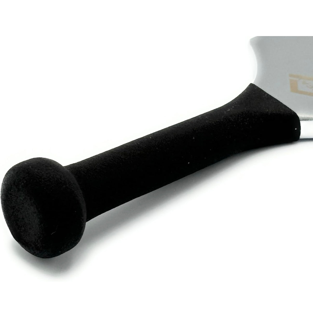 CCA Stair Tool Carpet Fitter Bolster Chisel (90mm - 3 ½”) Wide Metal Tucker, Silver with Black Rubber Protective Sleeve
