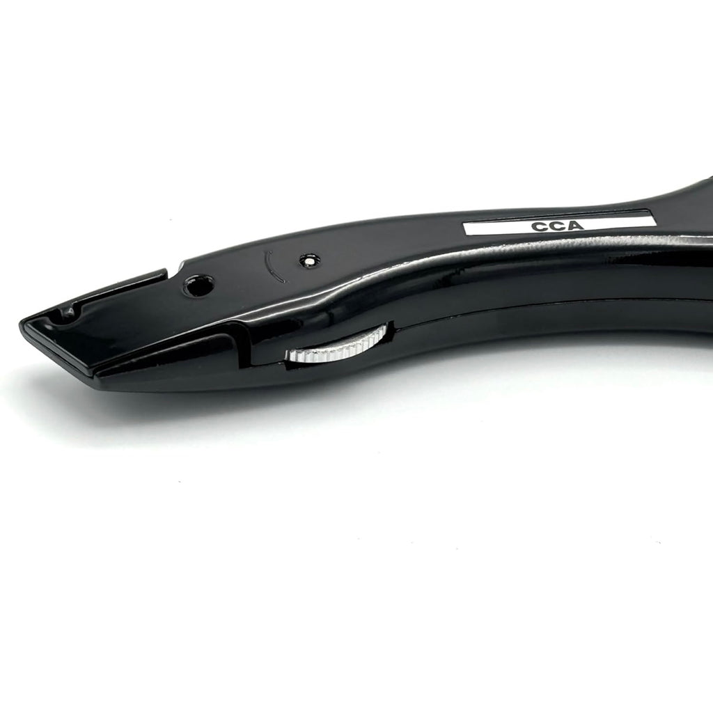 CCA Black Carpet Cutter Tool with Black Holder for Pro and DIY Installers