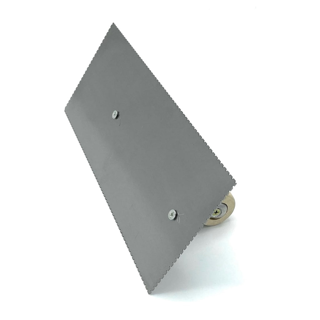 CCA 1.5mm Adhesive V Notch Trowel Complete with Hard Wooden Handle. for Spreading Multi-Purpose Adhesive Beads evenly, for The Fitting of Vinyl Flooring.