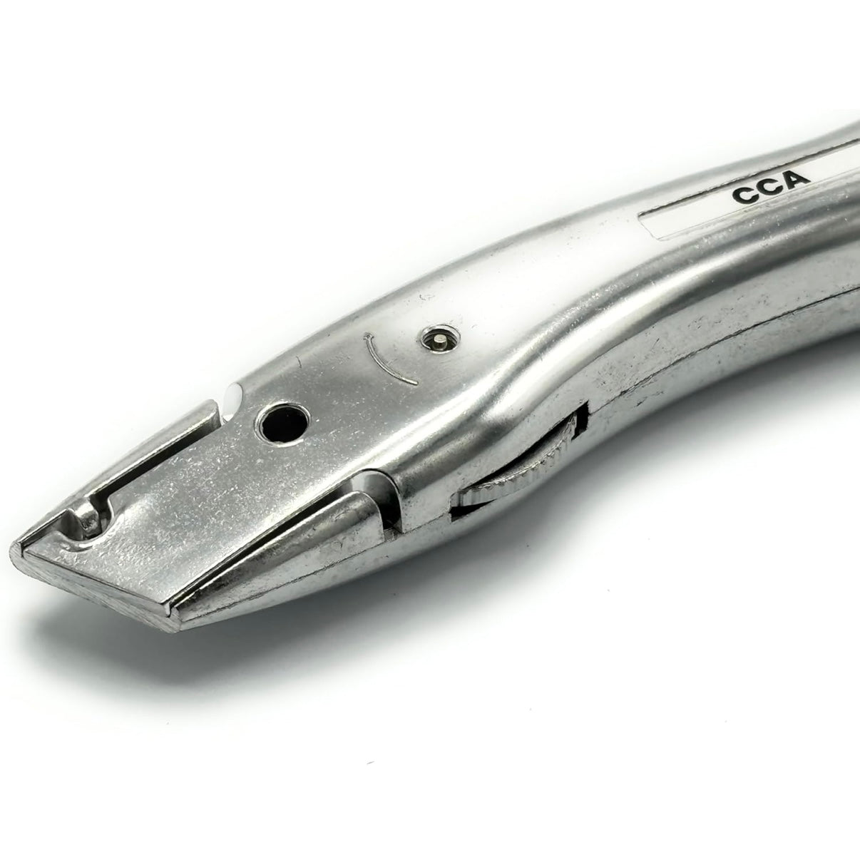 CCA Silver Carpet Cutter Tool with Black Holder for The Professional and DIY Installer
