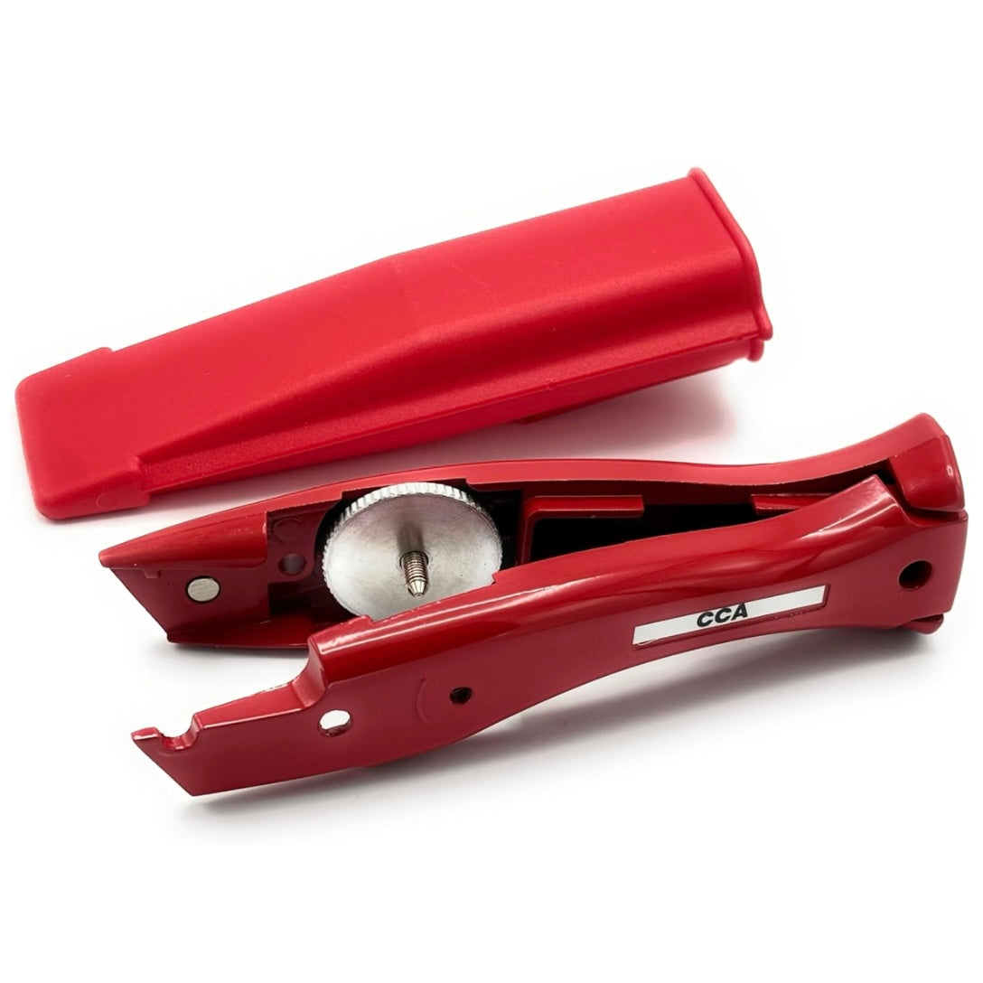 CCA Red Carpet Cutter Tool with Red Holder for Pro and DIY Installers
