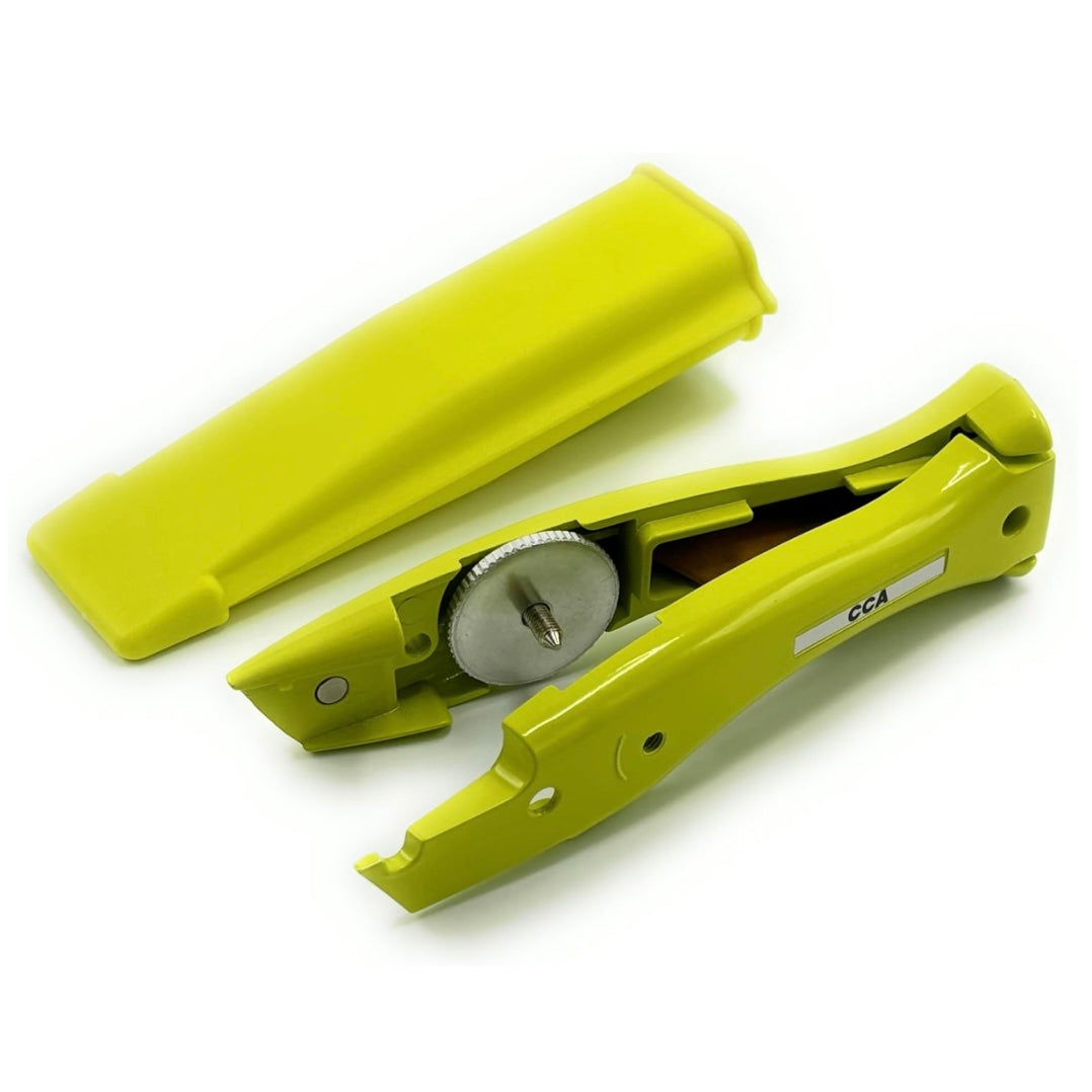 CCA Yellow Carpet Cutter Tool with Yellow Holder for The Professional and DIY Installer