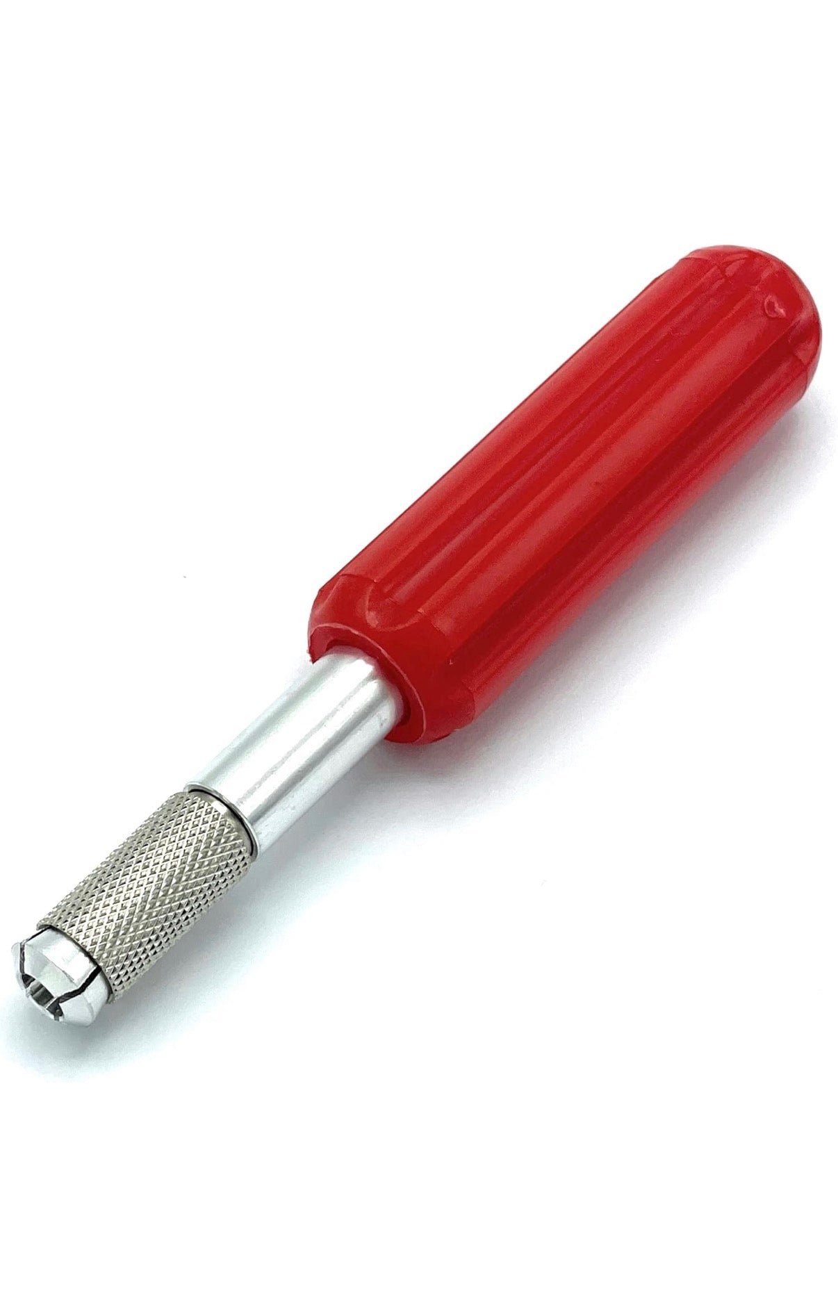 CCA Router Blade Holder Exacto red Handle Floor Tool with Quick Twist Blade Change.