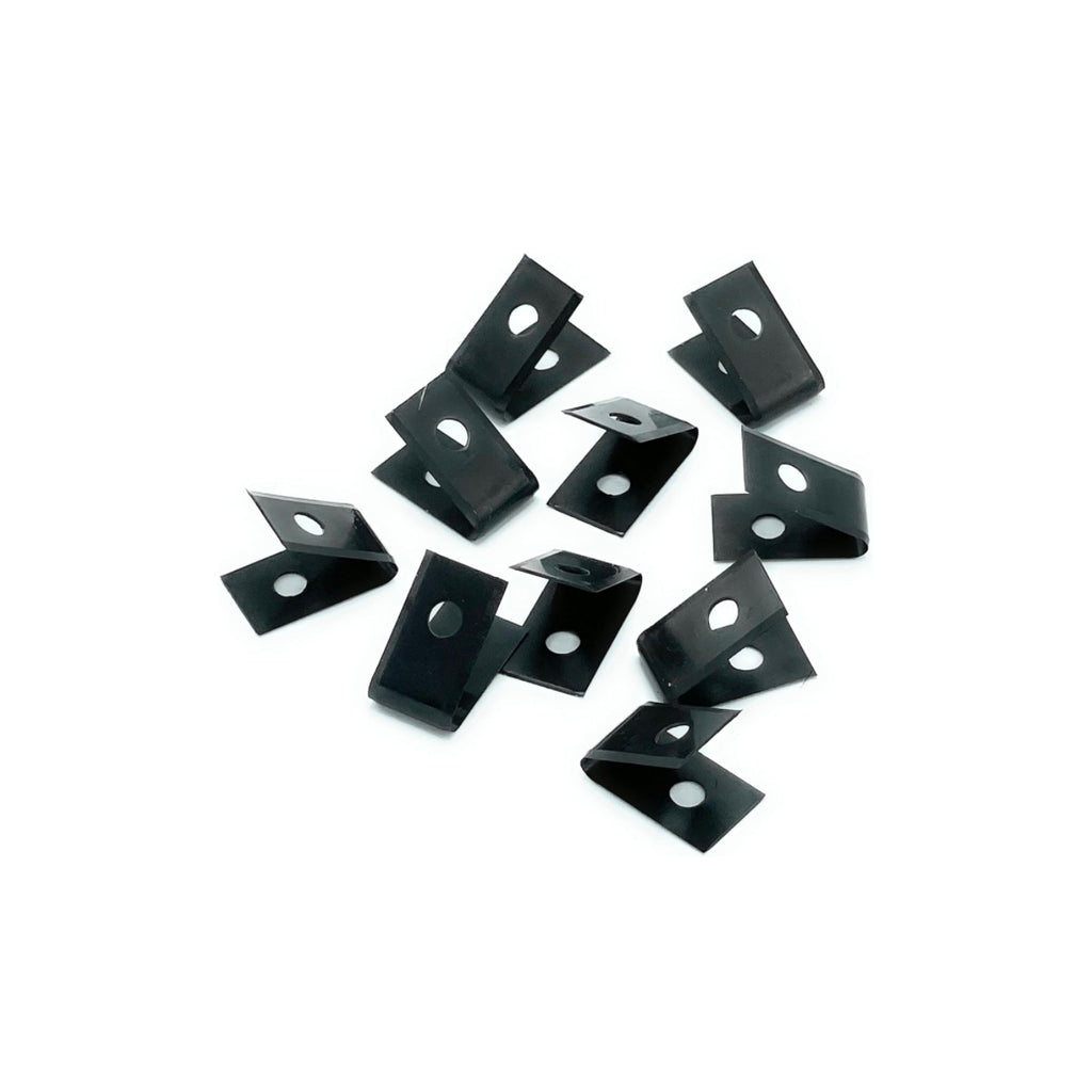 CCA Vinyl Sheet Welding Grooving U/V Blades x10 Matt Black Double Sided