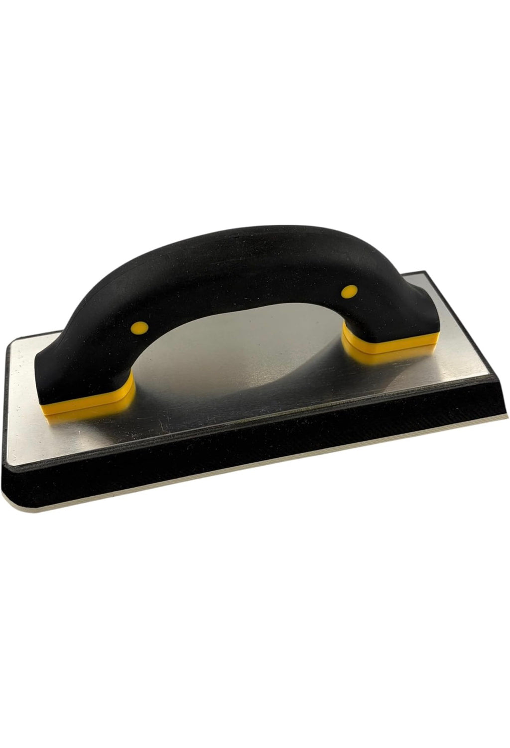CCA Tile Grout Float with Soft Grip Handle, High Density Foam Pad, Aluminium Plate, Two Rounded Corners, 100mm x 240mm