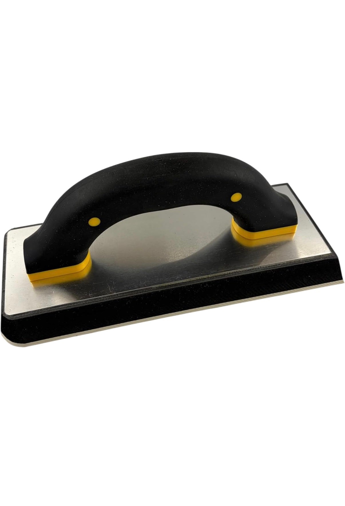 CCA Tile Grout Float with Soft Grip Handle, High Density Foam Pad, Aluminium Plate, Two Rounded Corners, 100mm x 240mm