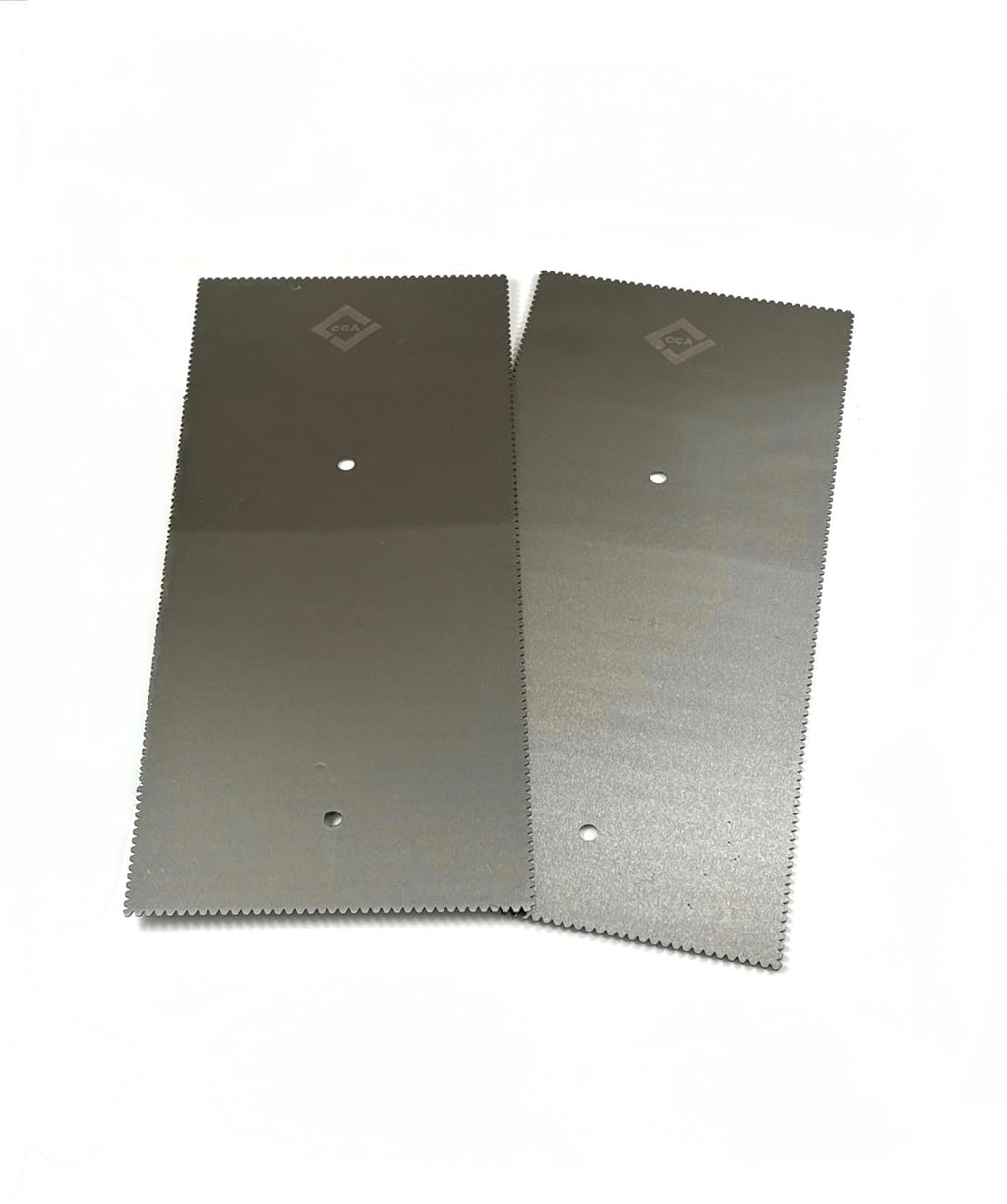 CCA Floor Trowel Pack of 2 x Adhesive Spreaders V Notch A2 Size for LVT Amtico Karndean Flooring & Pressure Sensitive