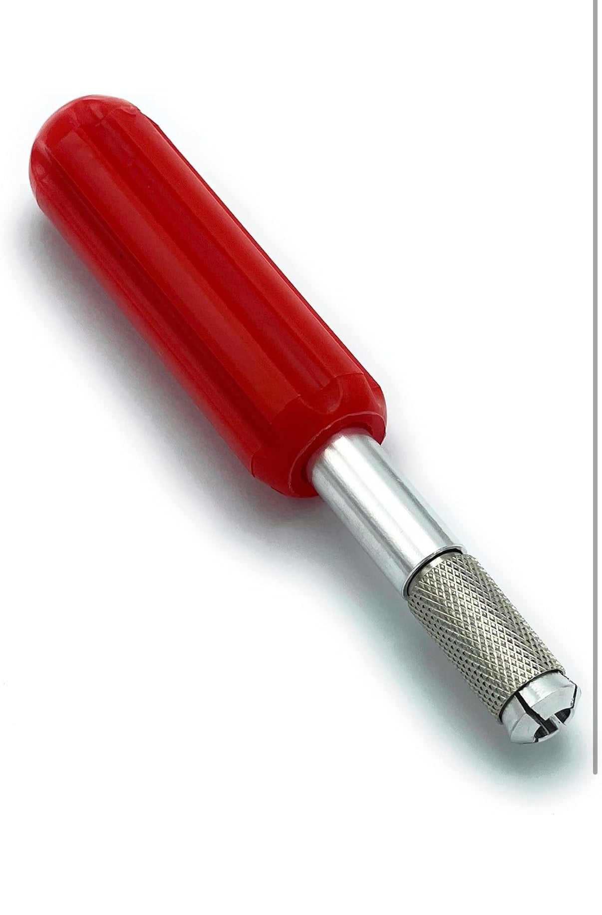 CCA Router Blade Holder Exacto red Handle Floor Tool with Quick Twist Blade Change.