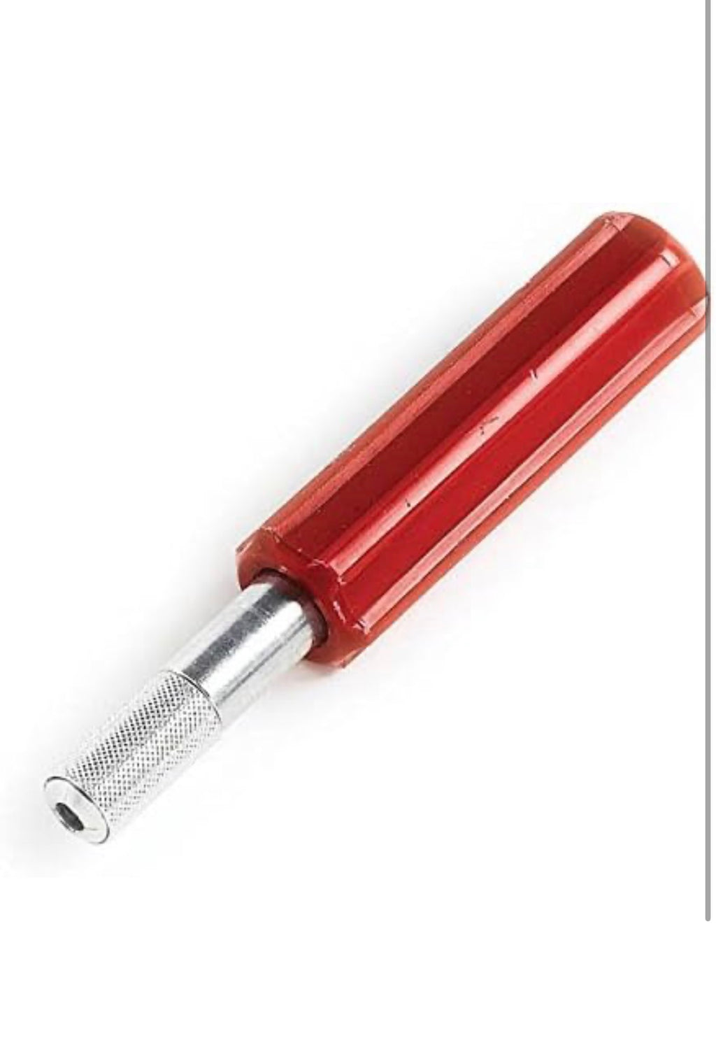 CCA Router Blade Holder Exacto red Handle Floor Tool with Quick Twist Blade Change.