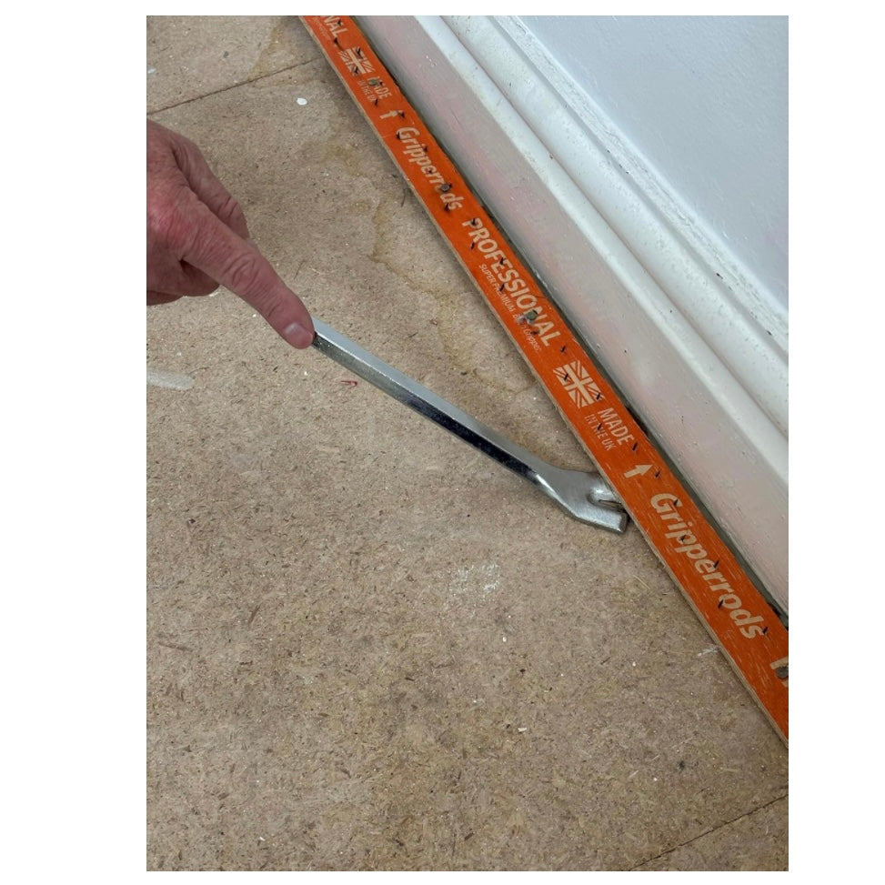 CCA Jimmy Bar Tack Lifter Pry Bar for Gripper Rods, Nails and Trims Removal.