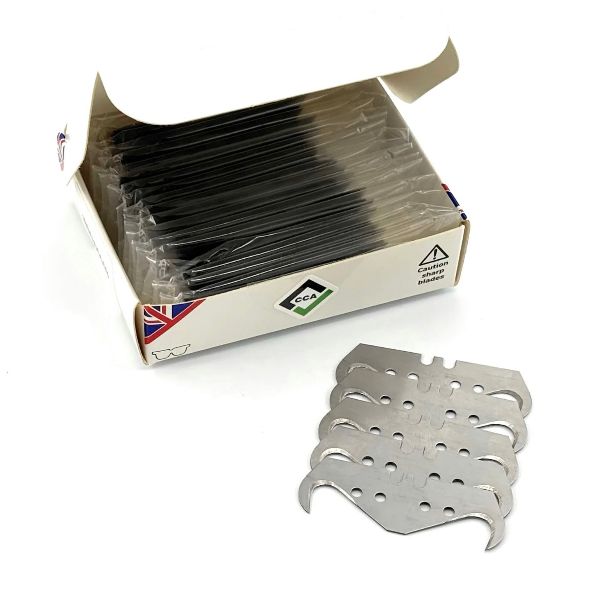 CCA Super Hook Heavy Duty Sheffield Trimming Knife Blades - Pack of 100