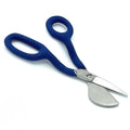 CCA 7-inch Duckbill Carpet Pile Trimming Napping Scissors Right Handed Blue
