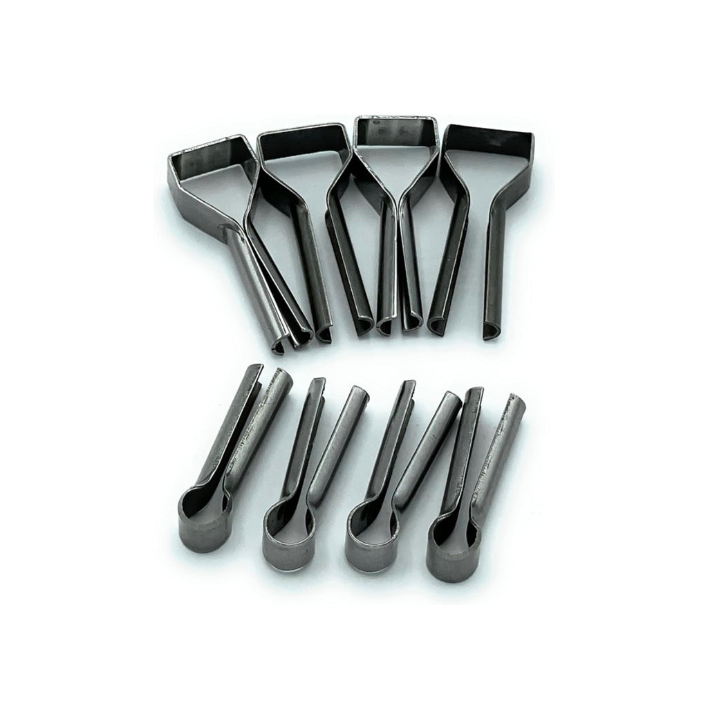 CCA Mixed Router Blades: 4 Round Internal, 4 Stirrup External, Weld Trim