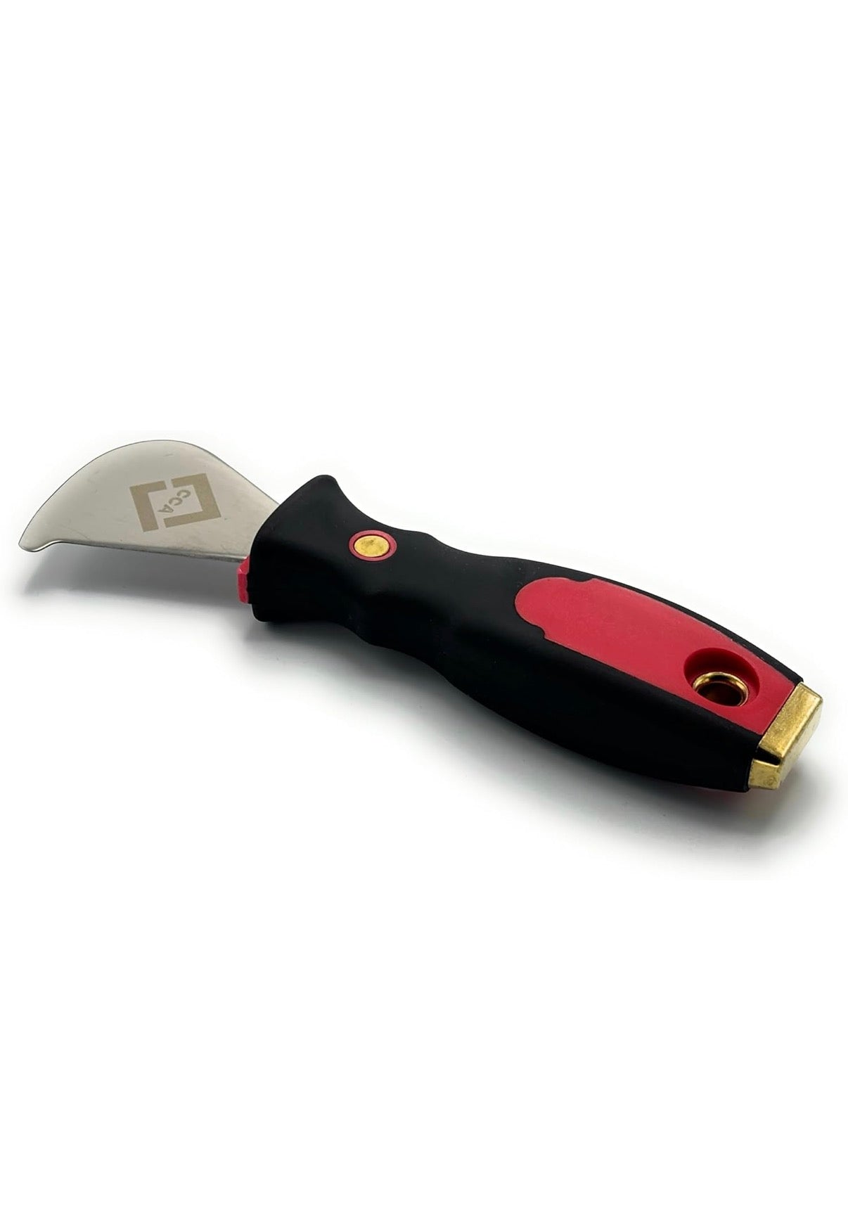 CCA Carpet Tucking Tool Metal top Design for Door Trim Flooring Plates Giving Neat Edges to floorcoverings Black and red.