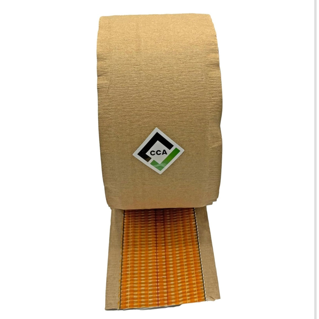 CCA Carpet Heat Seam Joining Tape 20m x 100mm Hot Adhesive Red Stitch