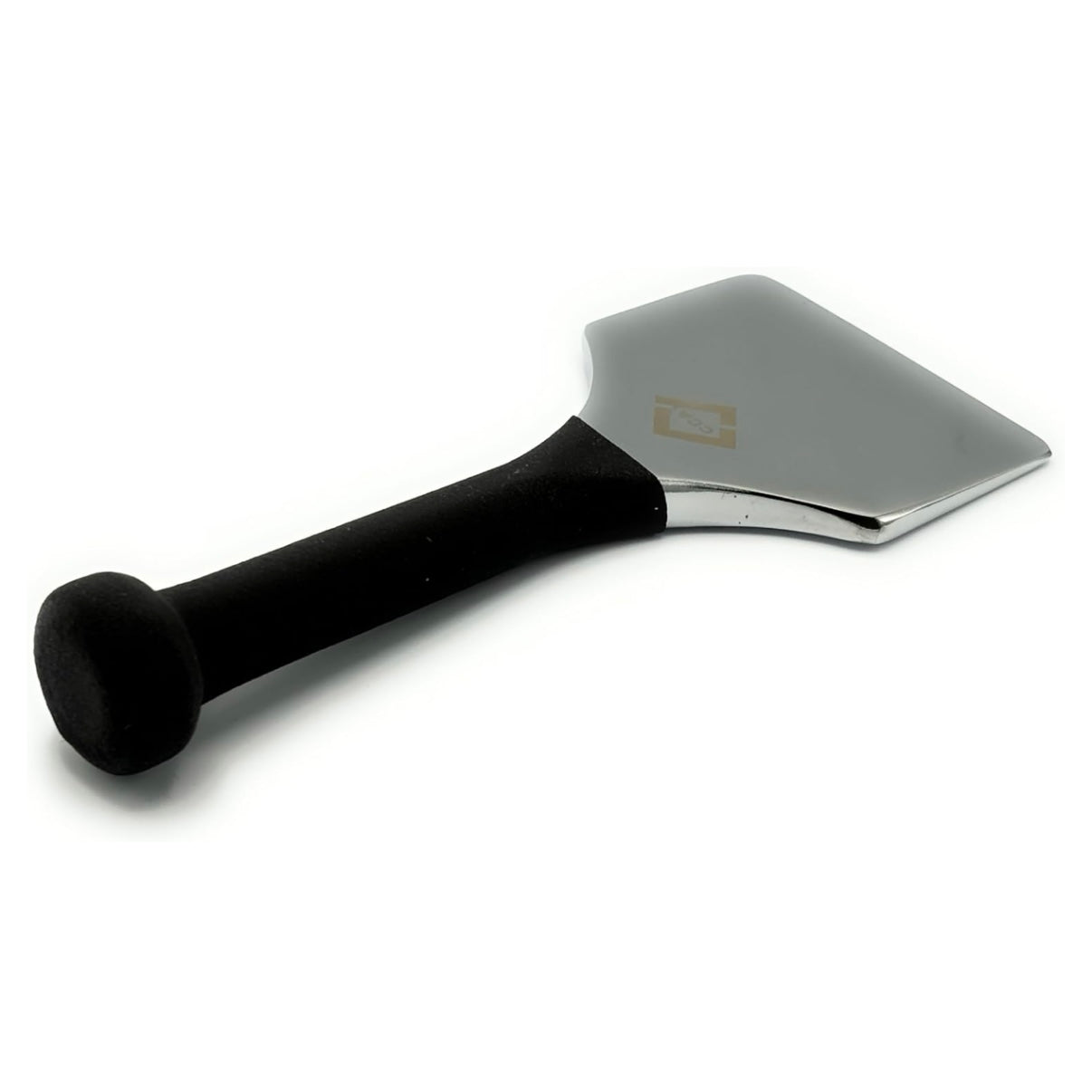 CCA Stair Tool Carpet Fitter Bolster Chisel (90mm - 3 ½”) Wide Metal Tucker, Silver with Black Rubber Protective Sleeve