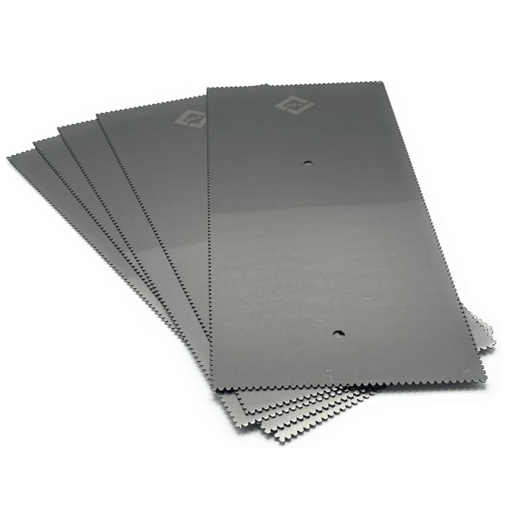 CCA Floor Trowel Pack of 5 x Adhesive Spreaders V Notch A2 Size for LVT Amtico Karndean Flooring & Pressure Sensitive