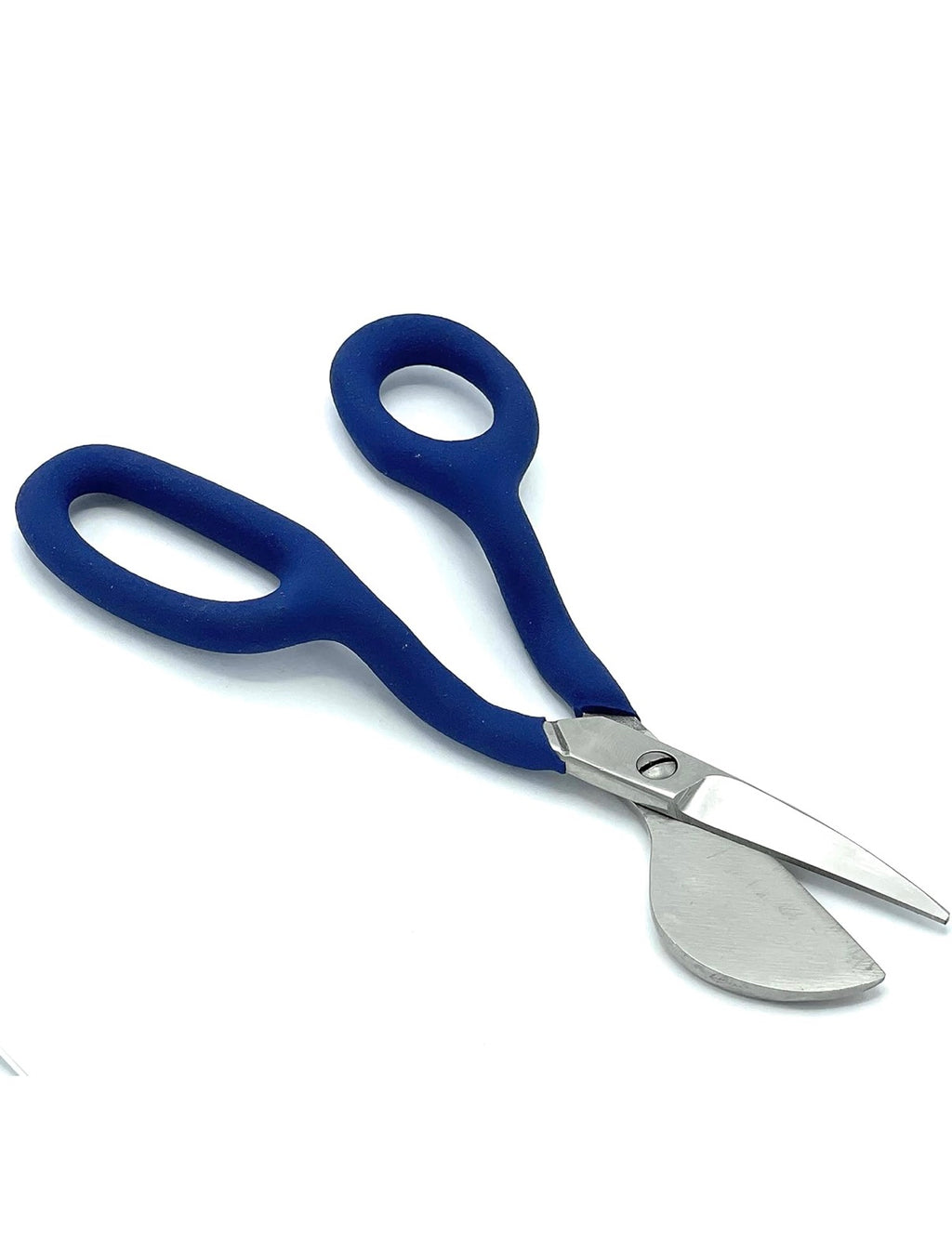 CCA Napping Duckbill 7 inch Carpet Pile Trimming Scissors Right Handed with Blue Rubber Moulded Handles