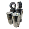 CCA Strong Black Gaffer Duct Tape Cloth Easy Tear 50m x 48mm Roll - 24 Rolls trade pack