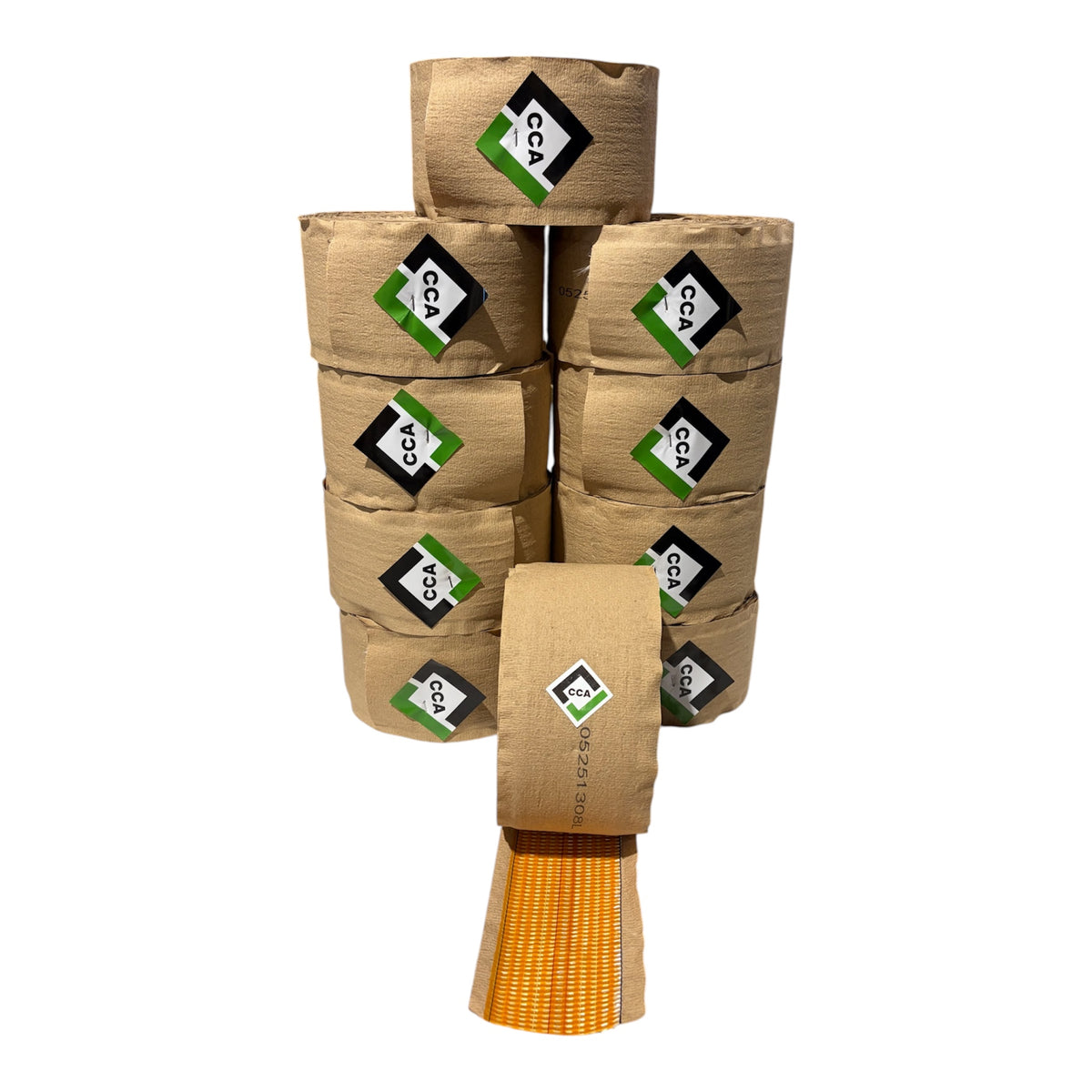 CCA Carpet Heat Seam Joining Tape 10 Rolls - 20m x 100mm Hot Adhesive Red Stitch