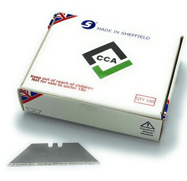 CCA Straight Utility Blades Heavy Duty x 100