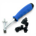 CCA Vinyl Speed Groover with 10 U Blades for PVC, Vinyl & Linoleum Weld