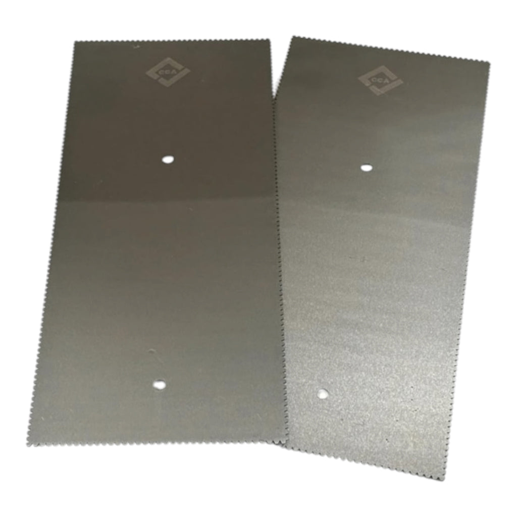 CCA 2 x A2 V-Notch Adhesive Trowels for LVT Amtico Karndean
