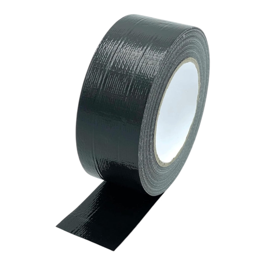CCA Strong Black Gaffer Duct Tape Cloth Easy Tear 50m x 48mm Roll