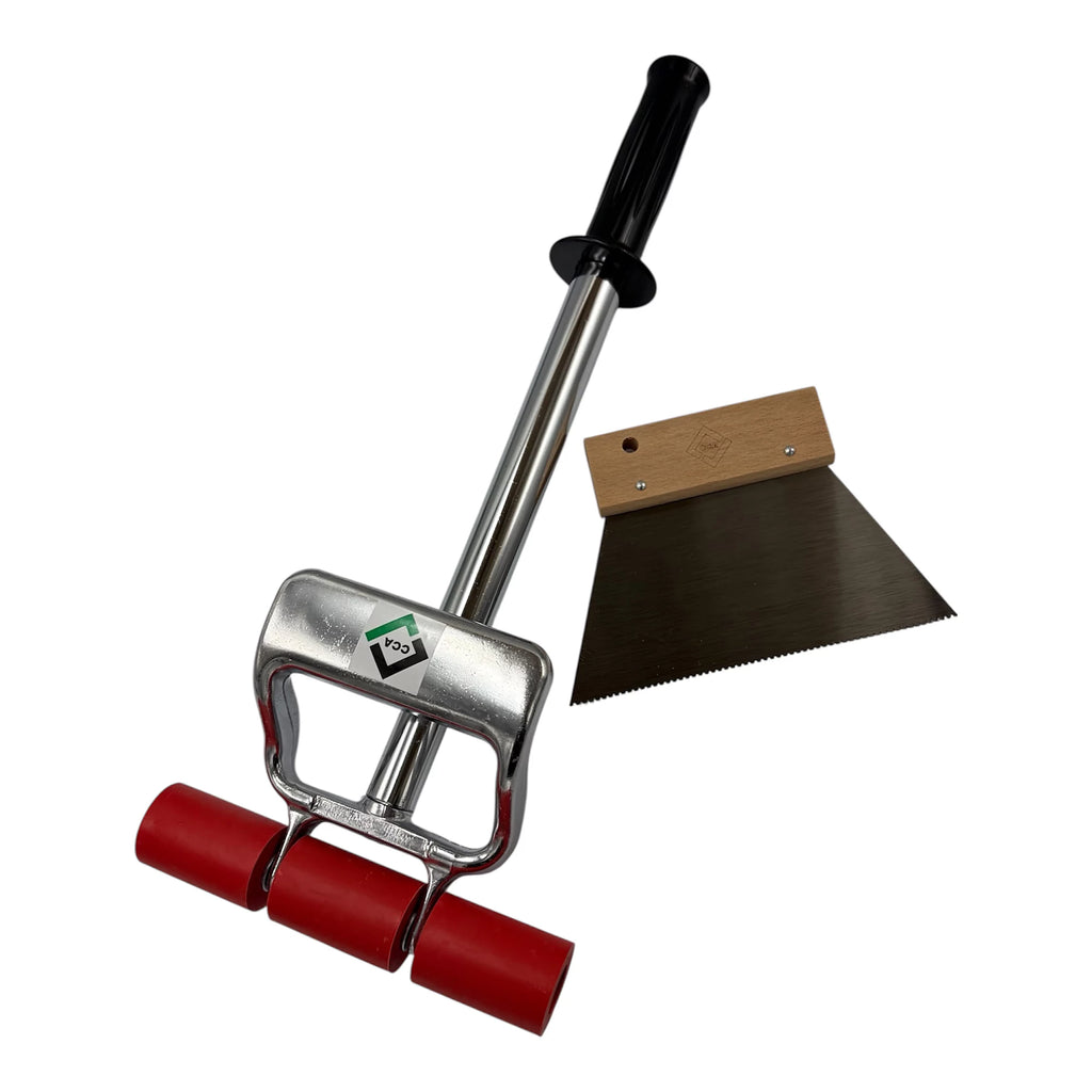 CCA Fan spreader 18cm and Amtico Karndean Floor Vinyl roller LVT flooring kit