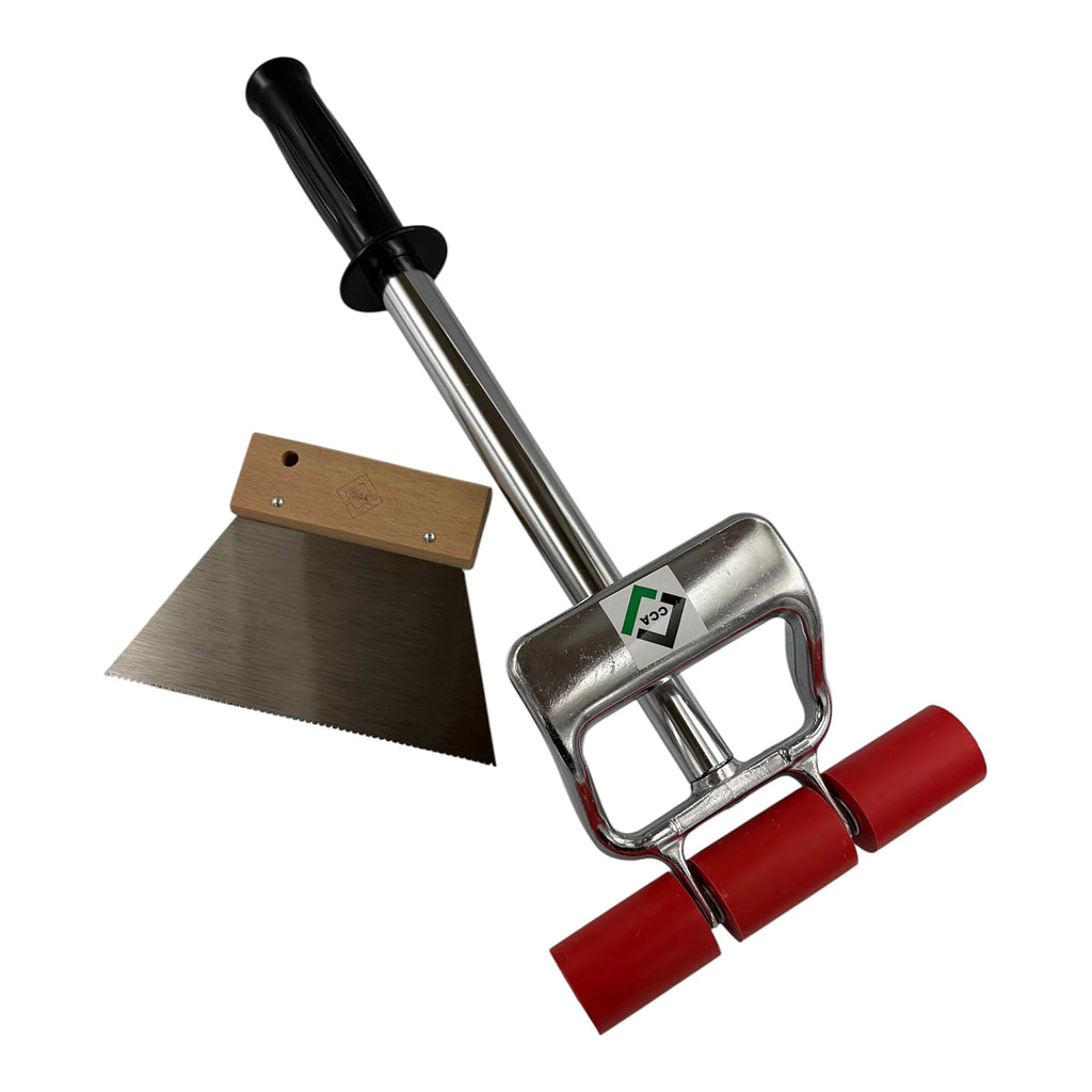 CCA Fan spreader 18cm and Amtico Karndean Floor Vinyl roller LVT flooring kit