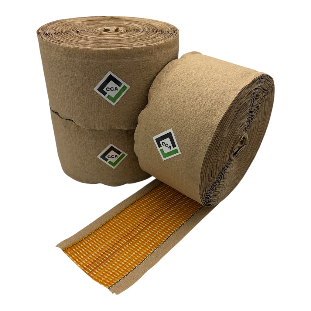 CCA Carpet Heat Seam Joining Tape 20m x 100mm Hot Adhesive Red Stitch x 3