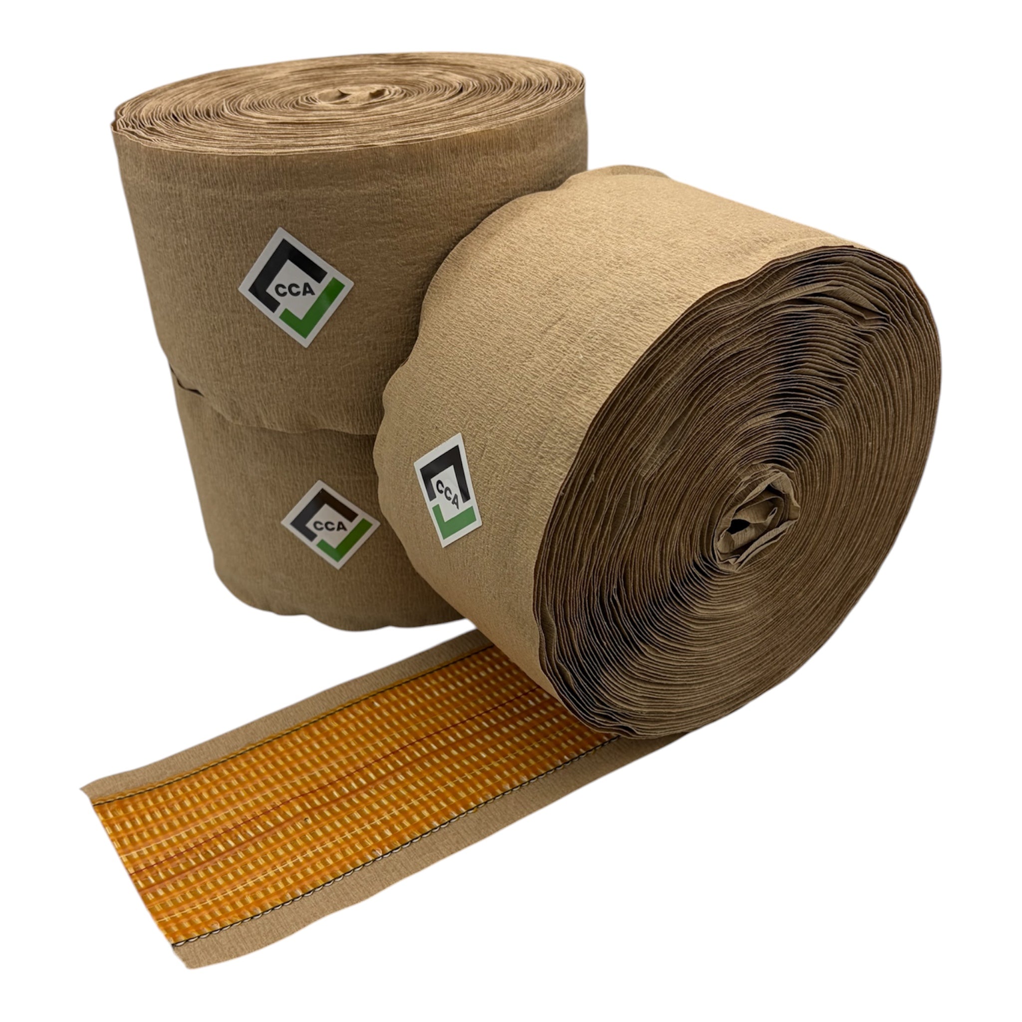 CCA Carpet Heat Seam Joining Tape 20m x 100mm Hot Adhesive Red Stitch x 3