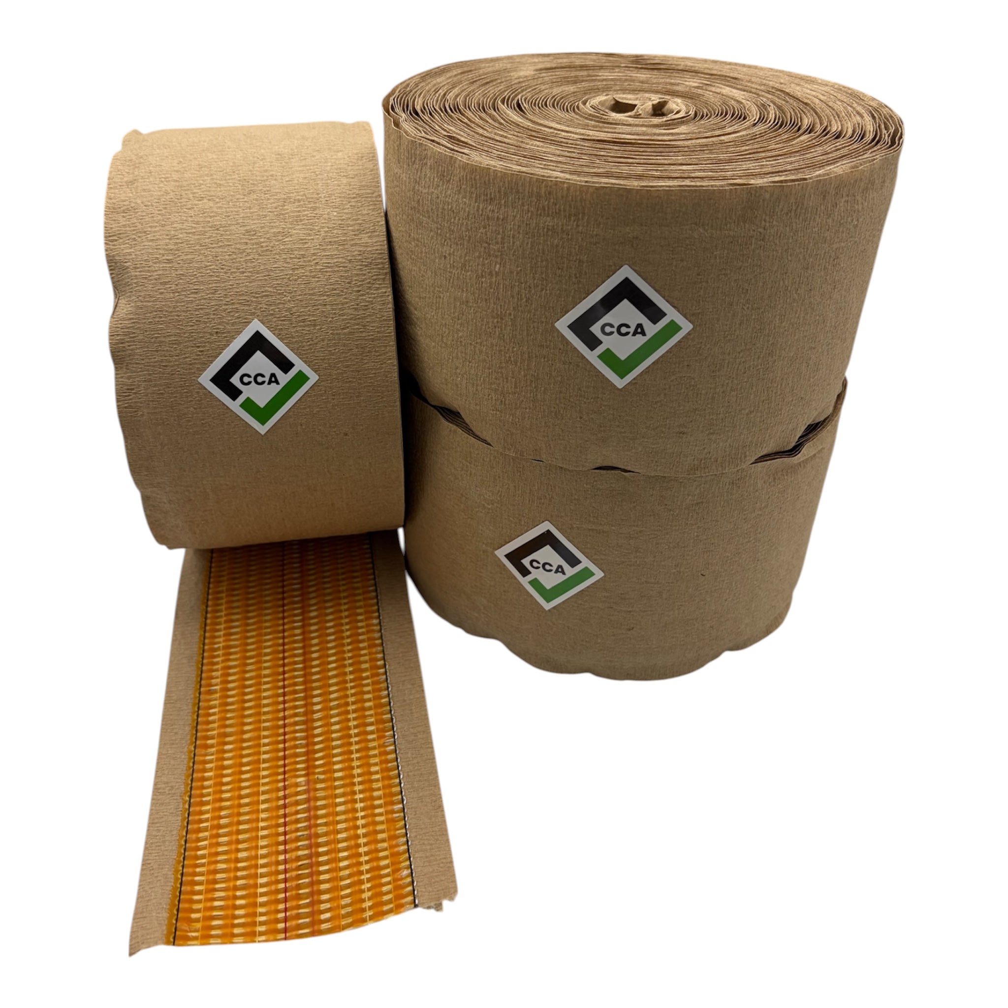 CCA Carpet Heat Seam Joining Tape 20m x 100mm Hot Adhesive Red Stitch x 3