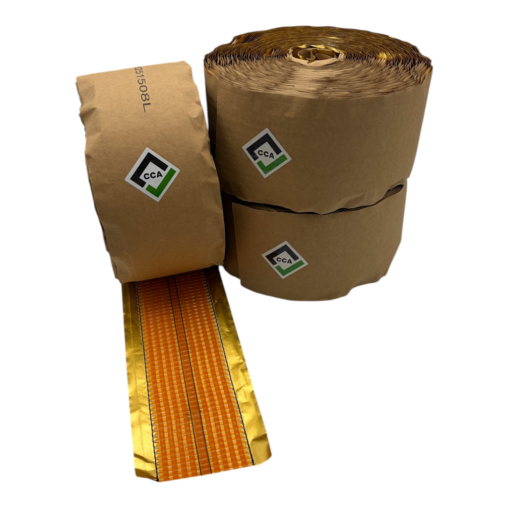 CCA Carpet Gold Heat Seam Joining Tape 20m x 100mm Hot Adhesive x 3