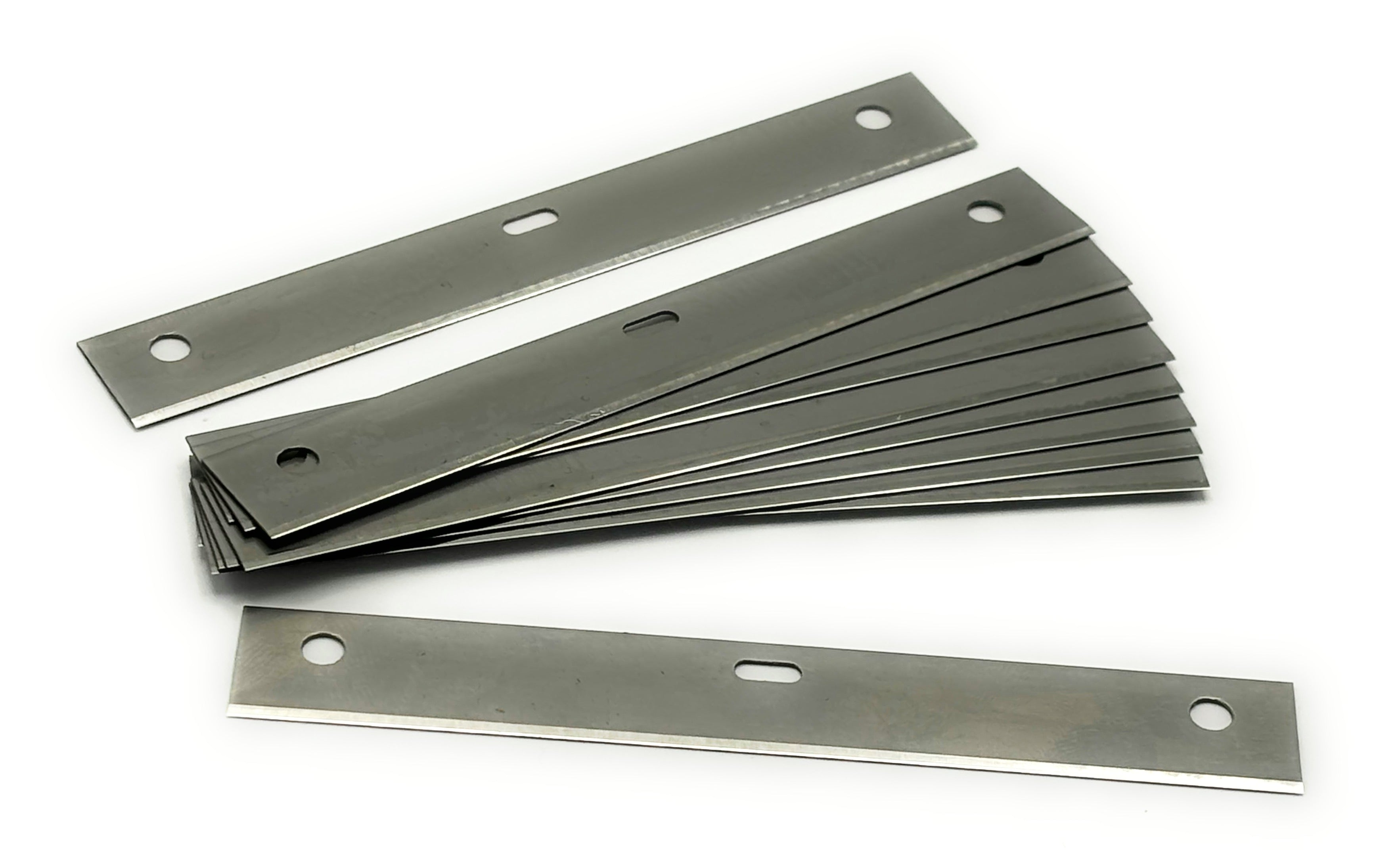 CCA Heavy Duty 10cm Wallpaper & Flooring Scraper Blades Pack of 10 Steel