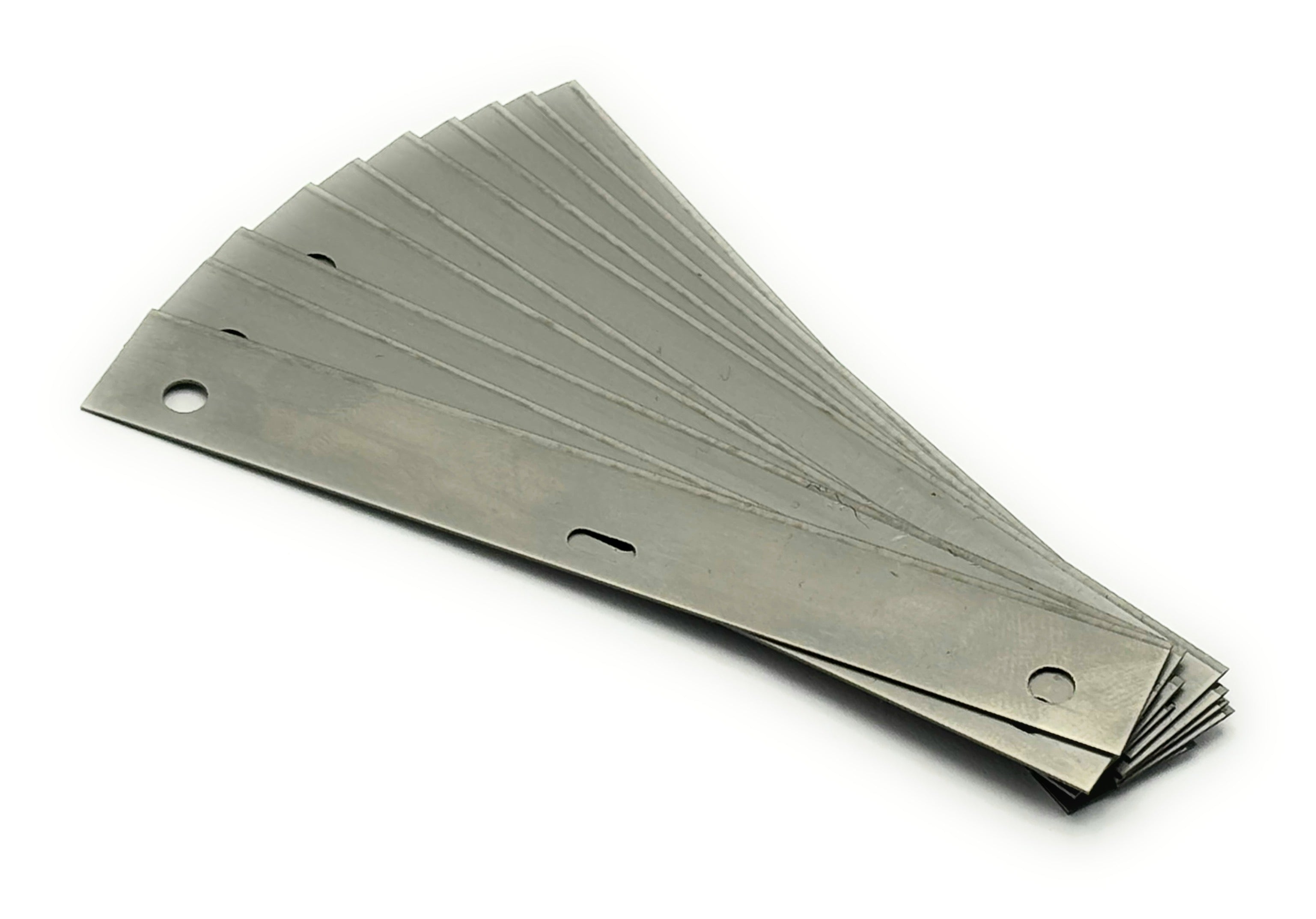 CCA Heavy Duty 10cm Wallpaper & Flooring Scraper Blades Pack of 10 Steel